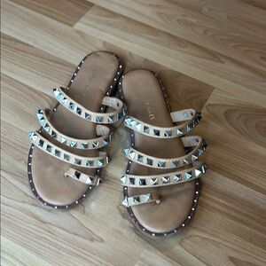 Studded Tan Sandals